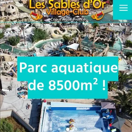 Mobil-home Au Familial 4 étoiles Les Sables D'or Campeggio Agde